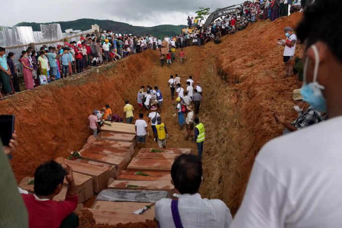 Bereits im Juli 2020 kam es in der Hpakant-Mine zu einem Erdrutsch mit weit über hundert Toten. myanmar