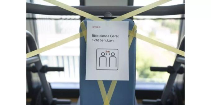 Eine Maske braucht es im Gym aktuell nur bei 2G. Gym 2G Maske