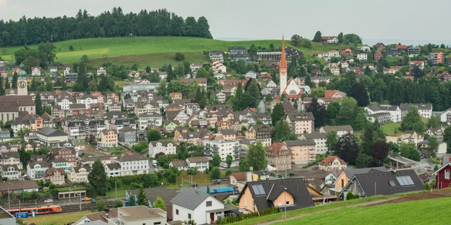 Blick auf die Gemeinde Degersheim.