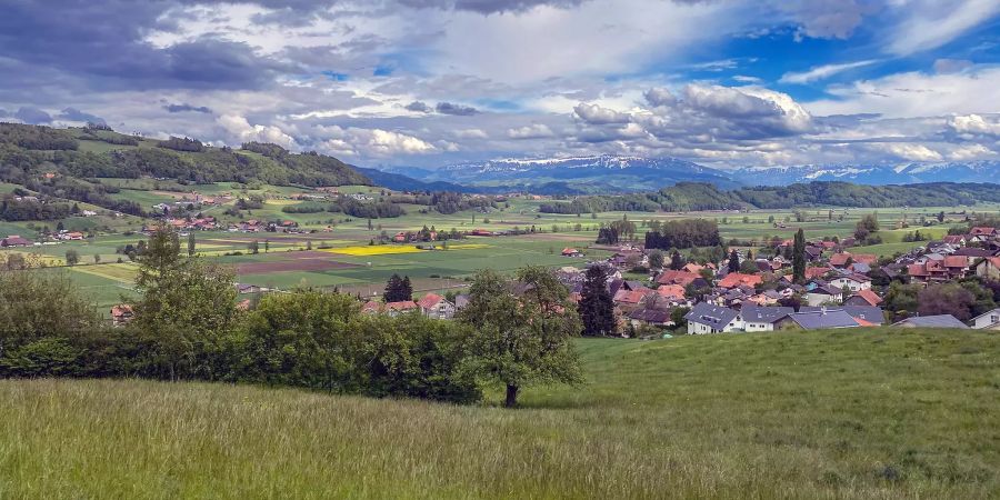 Abwasserreinigungsanlage Gürbetal an der Arastrasse in Kaufdorf.