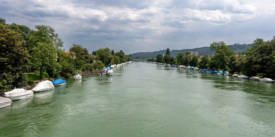 Der Nidau-Büren Kanal in Nidau.