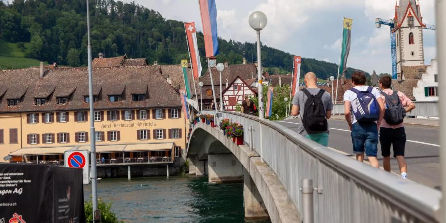 Die Rheinbrücke in Stein am Rhein.