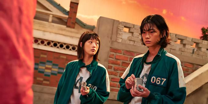 Eine Szene aus der 1. Staffel der Netflix-Serie «The Squid Game». haus des geldes