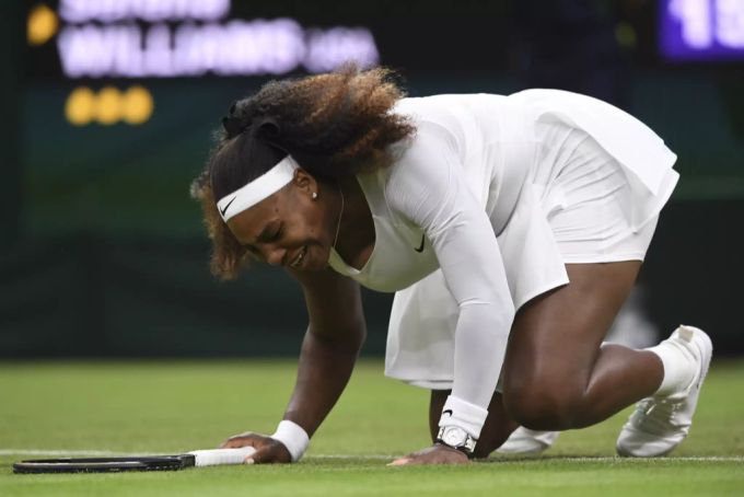 Serena Williams im Einsatz in Wimbledon. Serena Williams Wimbledon