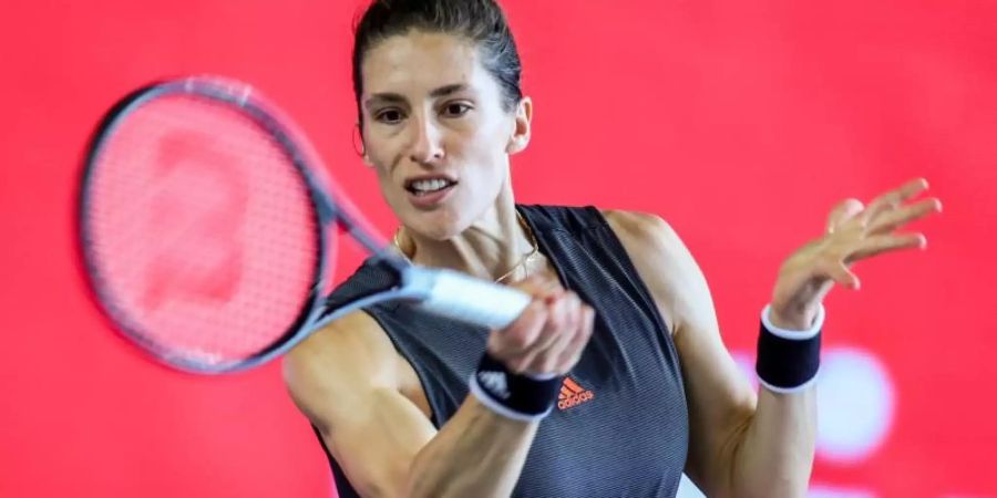 Andrea Petkovic wird nicht bei den US Open aufschlagen. Foto: Andreas Gora/dpa