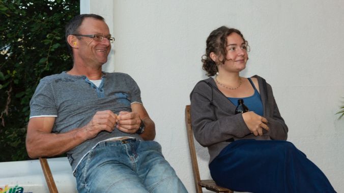 Kulturbegeistert: Marcel Klauser mit Tochter, Noemi.