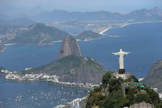 Der Cristo Redentor in Rio de Janeiro. Cristo Redentor