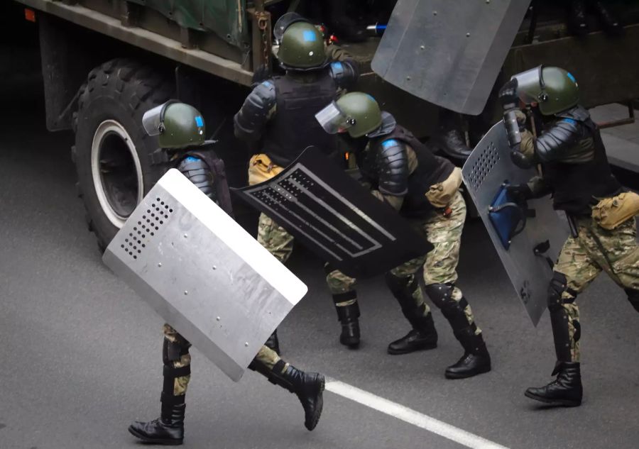 belarus proteste polizei