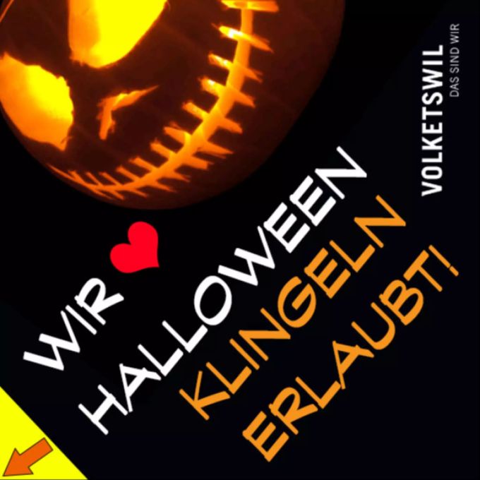 Wer an Halloween gerne Süssigkeiten verteilt, kann dies in Volketswil bereits an der Haustürklingel deutlich kennzeichnen. Halloween