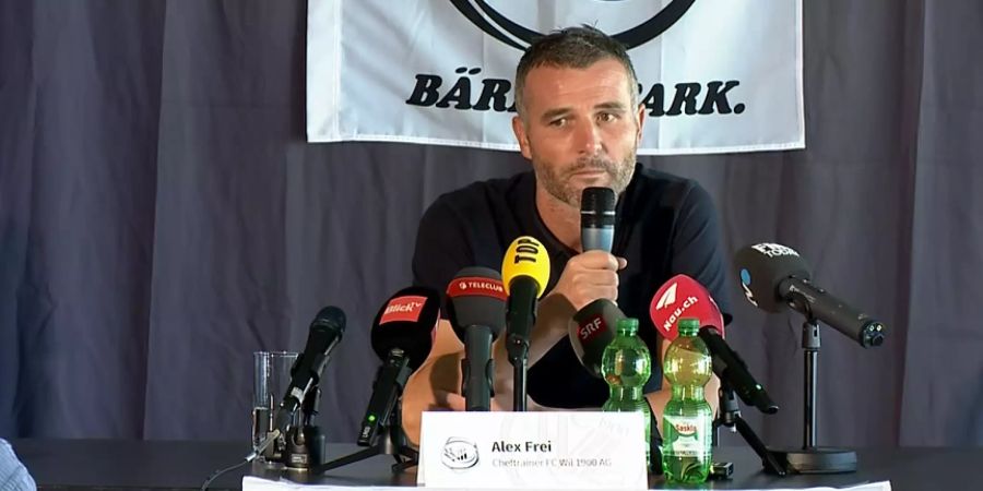 Alex Frei wird als neuer Trainer beim FC Wil vorgestellt.