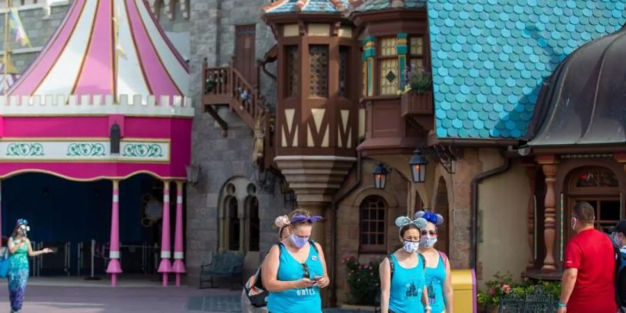 Kaum Gäste im Freizeitpark «Walt Disney World» in Florida. Foto: Cory Knowlton/ZUMA Wire/dpa