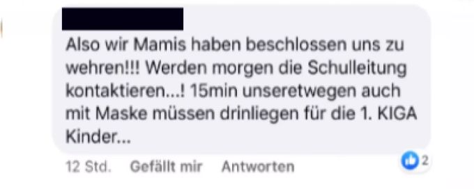 Die Mamis wollen sich wehren. Facebook