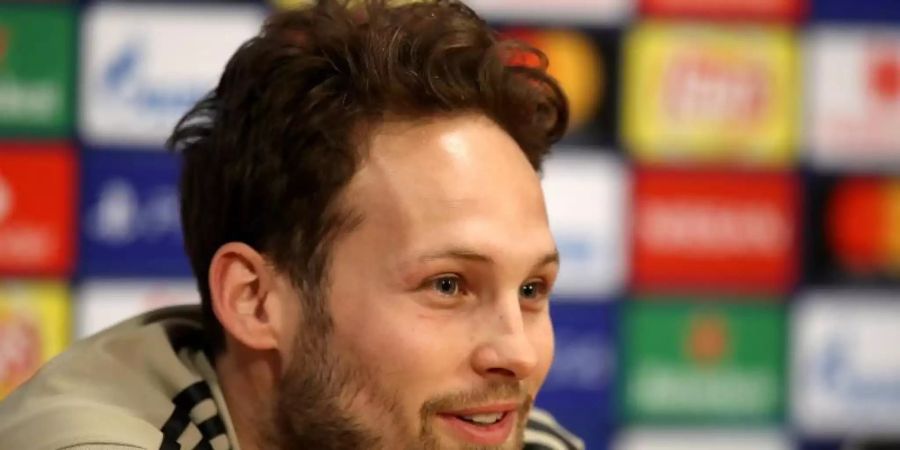 Amsterdams Daley Blind trägt einen Defibrillator in sich. Foto: Adam Davy/PA Wire/dpa