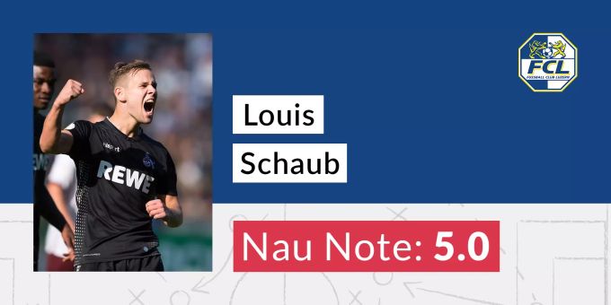 Die Nau-Note für Louis Schaub. fc luzern