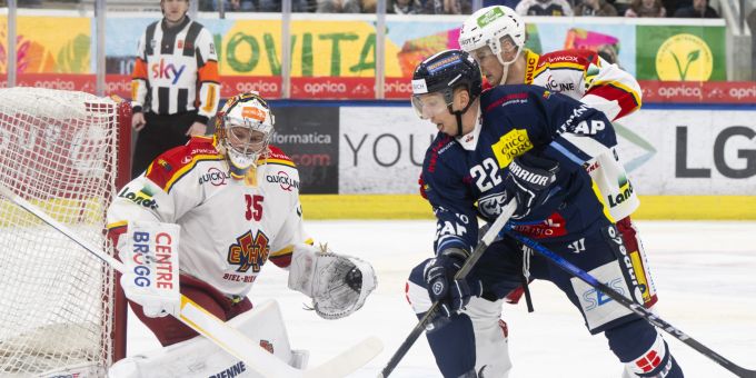 Der EHC Biel ringt Ambri-Piotta im Play-In nieder. EHC Biel Ambri-Piotta Play-In