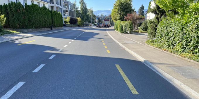 Unfallstelle Zürcherstrasse in Rapperswil-Jona Unfallstelle Zürcherstrasse