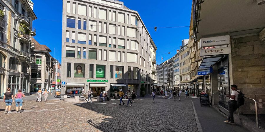 Der Falkenplatz in der Stadt Luzern.