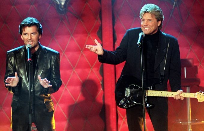 Modern Talking im Jahr 1998 bei ihrem Comeback. dieter bohlen modern talking