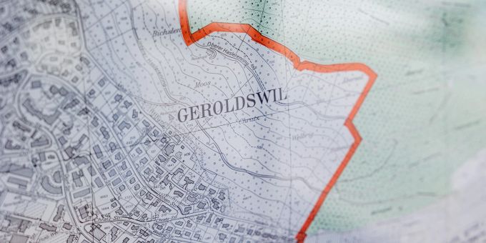Ortsplan der Gemeinde Geroldswil. Ortsplan der Gemeinde Geroldswil.