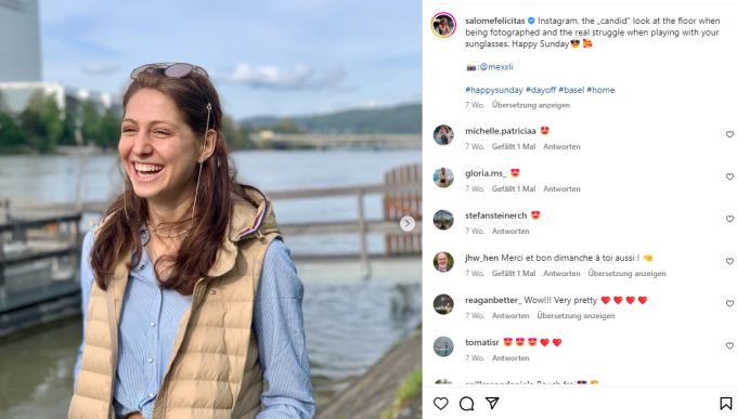 Nach langer Leidenszeit hat Salome Lang wieder gut lachen. Salome Lang