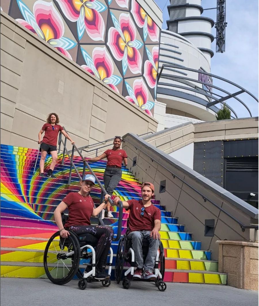 Mitglieder des Swiss Paraclimbing Teams am Weltcup in Salt Lake City (US).