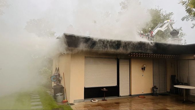 Durch den Brand kam es zu Rauchentwicklungen. Rauchentwicklungen