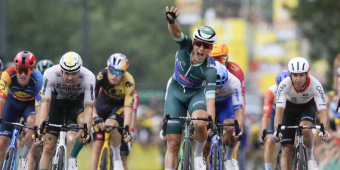 Jasper Philipsen gewinnt die elfte Etappe der Tour de France. Tour de France Philipsen
