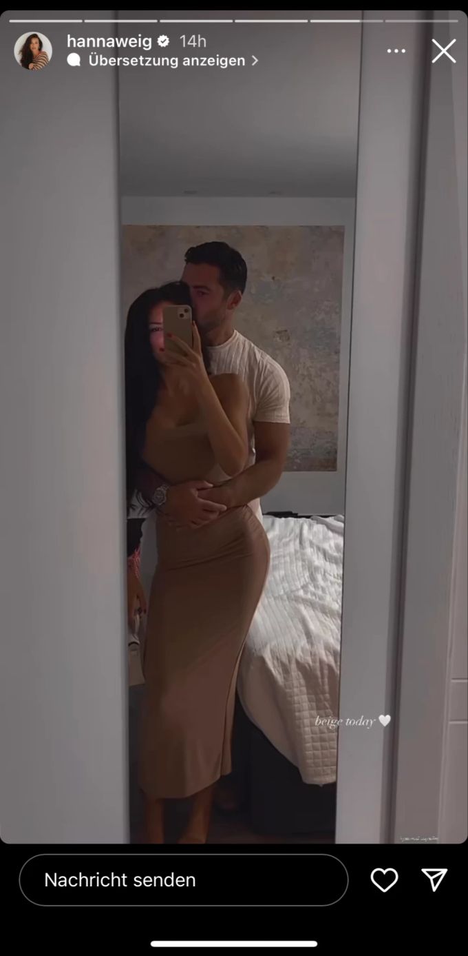 Hanna Weig und Dr. Giovanni Angiolini. Ihr erstes, öffentliches Paar-Selfie. Hanna Weig Michelle Hunziker