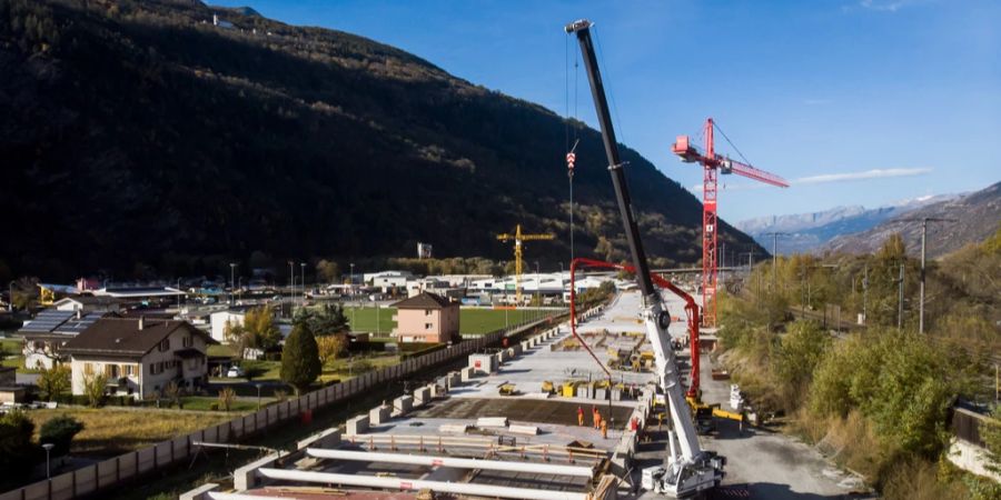 Autobahnbau Oberwallis A9 Rückbau