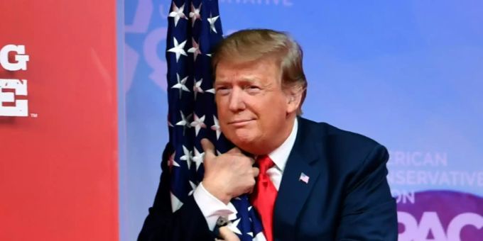 Donald Trump im Jahr 2019 Donald Trump im Jahr 2019
