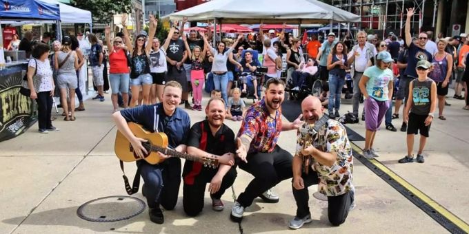 Luca Mettler Band am Rock am Märetplatz in Grenchen. «unverhört»