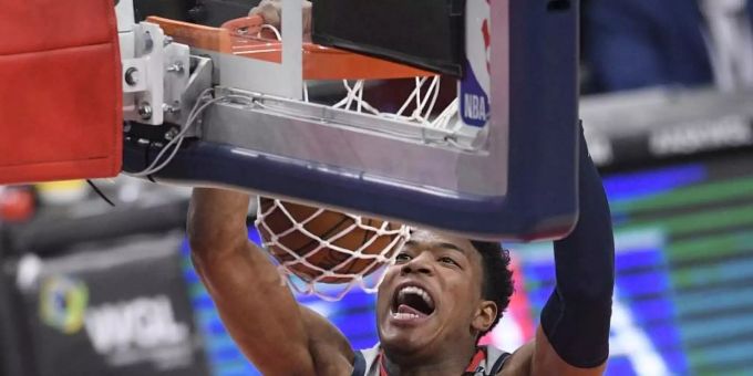 Rui Hachimura punktet für die Washington Wizards. Foto: Nick Wass/AP/dpa Rui Hachimura punktet für die Washington Wizards. Foto: Nick Wass/AP/dpa