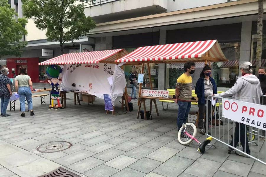 Auch in Chur wird fürs Klima demonstriert.