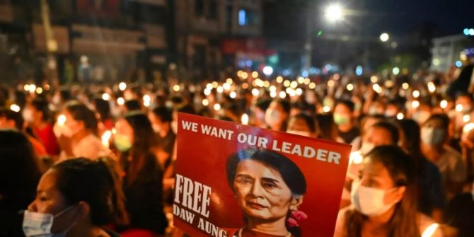 demonstranten myanmar