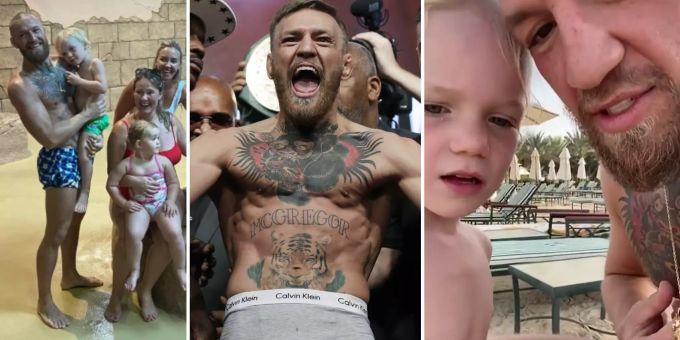 «Wir sind Könige» - McGregor stichelt sein Söhnchen (3) zum Prügeln an!