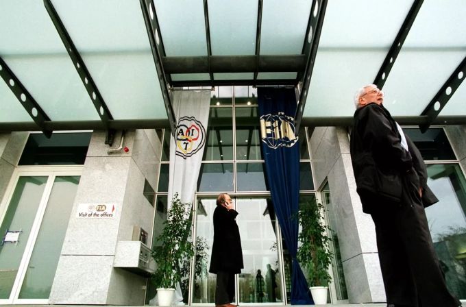 Der Eingang zum Amtssitz der FIA. FIA