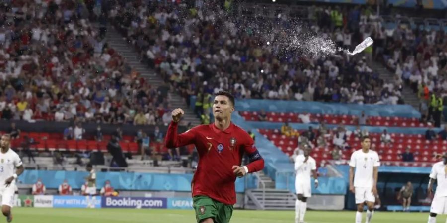 Portugals Cristiano Ronaldo eilt von einem Rekord zum nächsten. Foto: Bernadett Szabo/Reuters Pool/AP/dpa