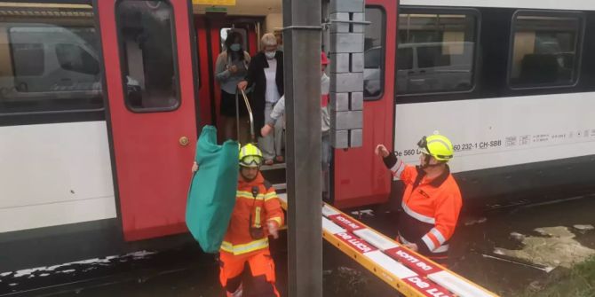 Zug Gewitter