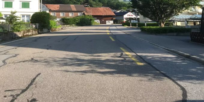 Werkleitungssanierung an der Trogenerstrasse. Stadt Altstätten