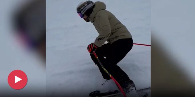 Nach Knochenbruch - Wendy Holdener steht schon wieder auf den Ski