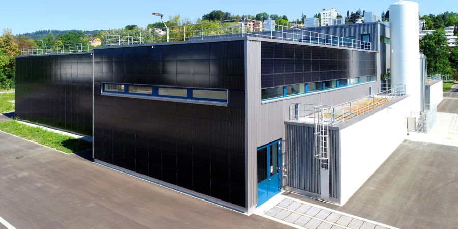 Solarfassaden klärwerk werdhölzli