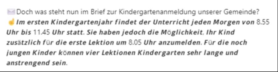 Mutter Rabea Huber aus Rheineck regt sich auf LinkedIn über den Brief der Gemeinde auf.