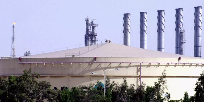 Eine Raffinerie des Ölriesen Saudi Aramco. Saudi Aramco
