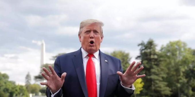 US-Präsident Donald Trump. Digitalsteuer Donald Trump