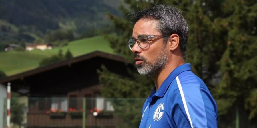 Hält sich mit Zielvorgaben für die Saison noch zurück: Schalkes Trainer David Wagner. Foto: Tim Rehbein