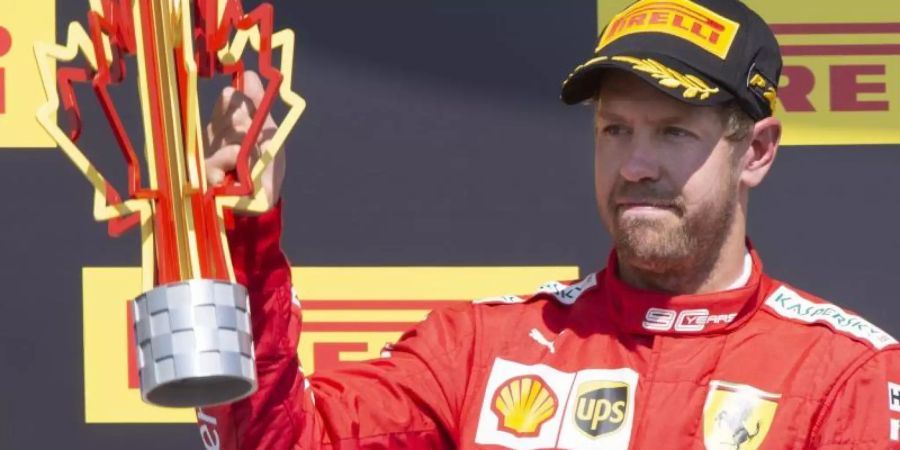 Nach einer Zeitstrafe nur Zweiter: Sebastian Vettel fühlt sich um den Sieg in Kanada betrogen. Foto: Paul Chiasson/The Canadian Press/AP