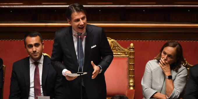 Der Senat hat sich für Premier Giuseppe Conte ausgesprochen. Giuseppe Conte