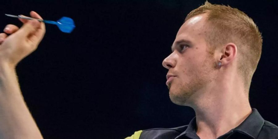Max Hopp trifft beim World Matchplay in Blackpool auf den WM-Finalisten Michael Smith aus England. Foto: Daniel Bockwoldt