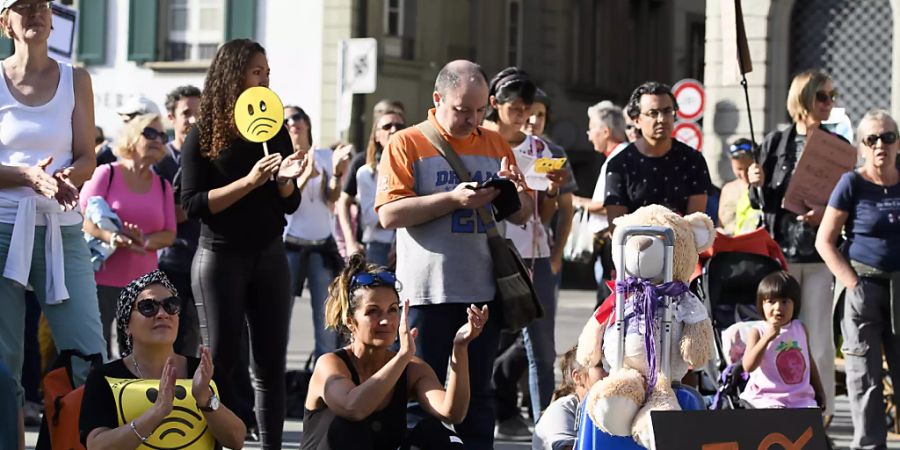 5G Protest Bundesplatz