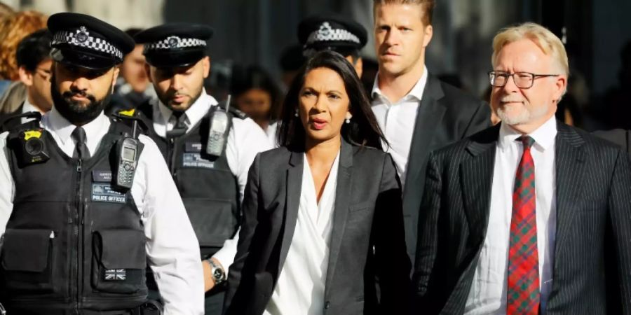 Klägerin Gina Miller bei der Ankunft am Gericht